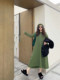 Cannes large size slightly fat Korean style simple cotton sweatshirt dress with big sway dress