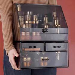 High-Looking Cosmetics Storage Box, Desktop Dust-Proof Skin Care Product Storage Rack, Dressing Table Large-Capacity Storage Box
