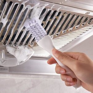 
Grid cleaning brush kitchen range hood filter birdcage stove cleaning brush long durable wire brush gap