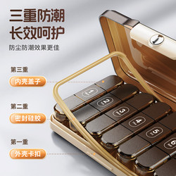 Large-Capacity Pill Box, Seven-Day-A-Week Medicine Dispensing Box, Medication Reminder, Portable Medicine Dispensing Box for the Elderly