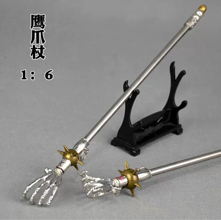 1:6微缩古代冷兵器武器模型朴刀太平刀博刀钹刀长柄刃刀兵人玩具
