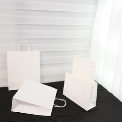 Thickened Graffiti White Kraft Paper Drawing Sketch Kraft Paper Bag Advertising Graduation Project Homework Packaging Bag Student