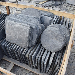 Blue Stone Stepping Stones for Courtyard Gardens, Lawn Stepping Stones, Outdoor Garden Non-Slip Floor Tiles, Stepping Paving Stones