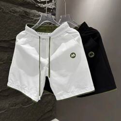 Summer new style simple fashionable breathable casual shorts men's loose and versatile thin quick-drying sports trendy five-point pants