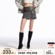 O天票 ONLY2025 spring and summer new style fashionable cool feeling old high waist PU miniskirt skirt women's versatile
