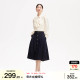 Ayama Vero Moda skirt 25 spring and summer new high-waist A-line button decorative denim skirt