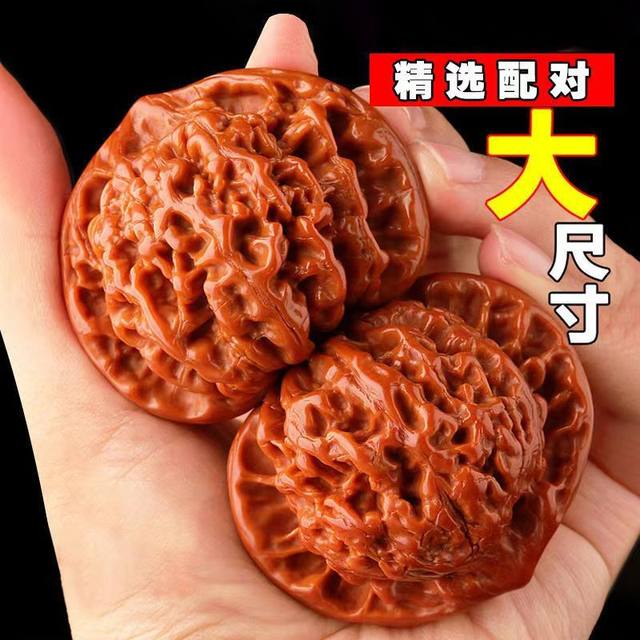 Wenwan walnut hand toy 50mm Wang Yong official hat walnut extra large men's disc toy hand piece walnut toy with unicorn pattern