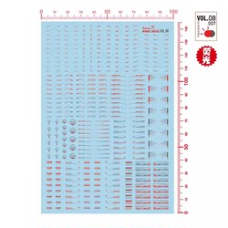 【Meow Craftsman】(Vol8-007)Hg 1:144 Caution Universal Series/Warning/Alert. Fluorescent Water Decal