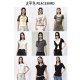 Peacebird Women's Basic Multicolor Spring and Summer T-shirt Round Neck Half High Neck Ragsleeves Short Sleeve Knitted Sweater Collection