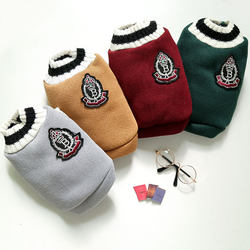 Autumn and winter cat vests, preppy style pet clothing
