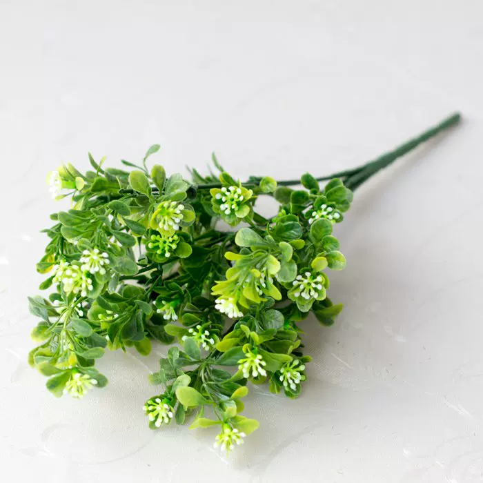 仿真花绢花塑料花新款仿真水草7叉米兰草人造花家居摆