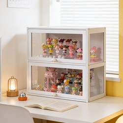 Display Cabinet for Figurines, Desktop Storage Box, Small Display Cabinet, Organizing Display Rack, Transparent Acrylic Dust-Proof Display Cabinet for Collectibles