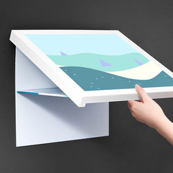 Bathroom Folding Storage Cabinet for Storing Clothes after Showering, Waterproof, No-Drill Toilet Bathroom Shelf, Wall-Mounted