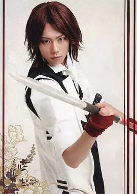薄櫻鬼原田左之助洋服版深棕色收臉反翹短髮cosplay假髮假毛 Taobao