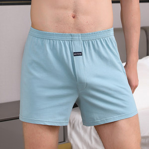 Loose men's flat trousers underwear, pure cotton Arao pants Petrama, boys, large size, comfortable breathable trousers, home

