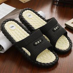 Men's Summer Indoor Bathroom Slippers, Thickened Massage Slippers for Home, Dormitory, and Outdoor Use