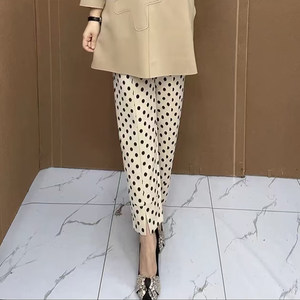 
Spring and summer new small-legged pants fashionable mother stretch-slim high-waisted versatile nine-point pants fashionable versatile pencil pants women