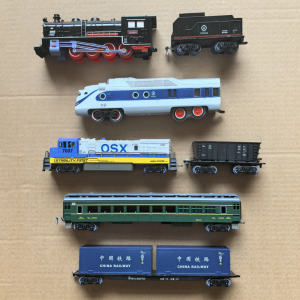 
Passenger car 25G truck oil tank wood special carriage simulation electric train model track children's toy boy
