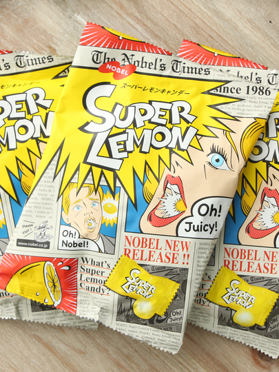 ノーベル スーパーサワーレモンキャンディ - 日本輸入 88g