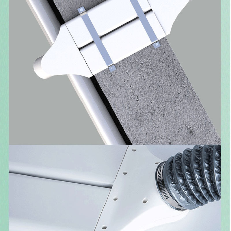 Bathroom Exhaust Vent Lintel - 75mm Square ABS Pipe
