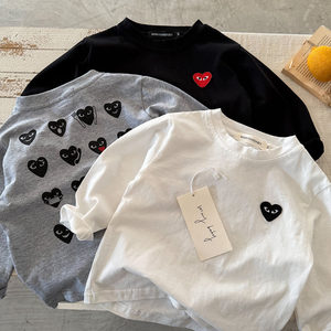 
Children's T-shirt men's long-sleeved 2026 spring and autumn new style children's full printed tops baby trendy brand bottoming shirts women's style