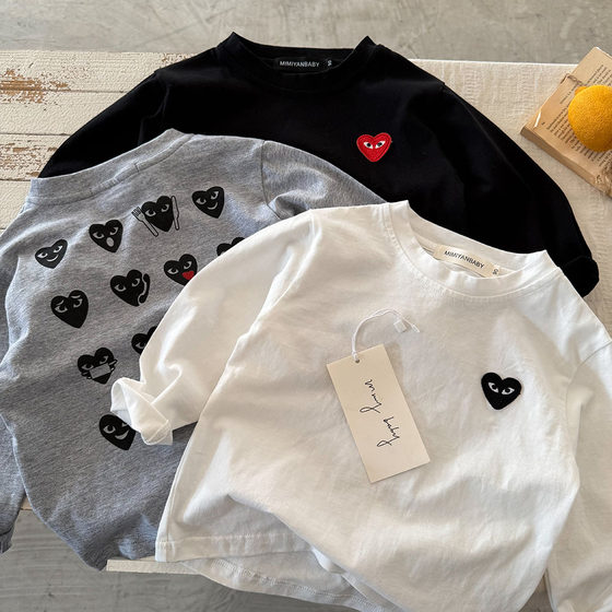 
Children's T-shirt men's long-sleeved 2026 spring and autumn new style children's full printed tops baby trendy brand bottoming shirts women's style