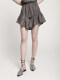 MIA HAN summer new product women's clothing dark old elastic waist versatile ruffled skyscraper slimming cake shorts
