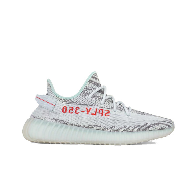 University of North Carolina Adidas YeezyBoost350V2 Kanye Coconut Gray Ice  Blue Zebra B37571