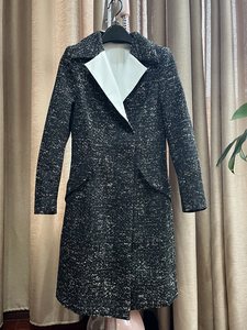 
Original 1080 leaked 1~High-end lapel waist slim coat women's windbreaker mid-length coat silk lining