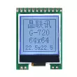 Mô-đun LCD 6464G-720-PN Màn hình ma trận 6464 điểm cổng nối tiếp SPI LCM Màn hình LCD/OLED