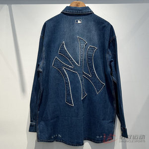 
25 new MLB couple jacket men and women NY retro old denim denim shirt sports jacket 3ADRB0351