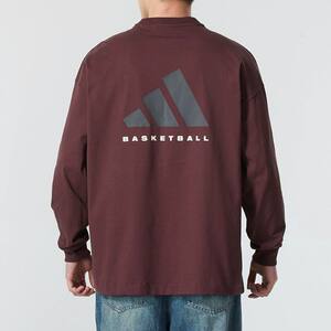 
Adidas men's and women's oversize basketball sweatshirt half turtleneck long-sleeved T-shirt IZ4910 JD6131