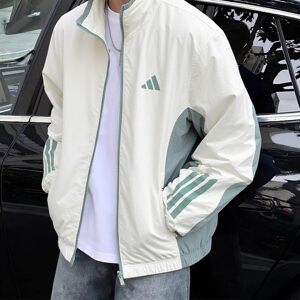 
Adidas windbreaker men's spring new stand-up collar jacket top loose basketball baseball uniform American jacket
