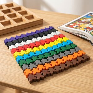 [Love board game] board game Memao MEEPLES accessories DIY chess pieces token label Kaka City Kaka Song

