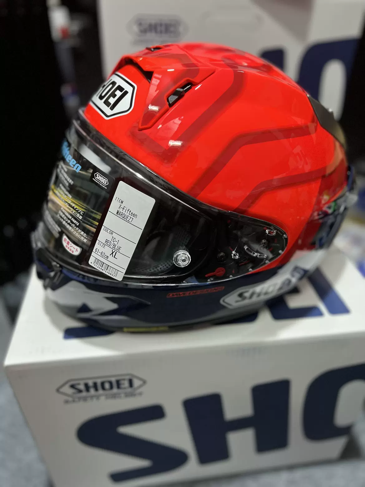 日版SHOEI X15 X-Fifteen Marquez7 新款红蚂蚁7代摩托车头盔正品-Taobao