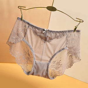 2 installed summer explosion mesh yarn lace transparent lady panties light luxury sexy non -traceless and breathable new model 2022 explosion
