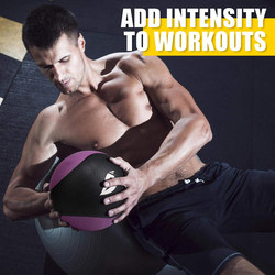 Medicine Ball Fitness Wall Ball Rubber Soft-Shell Weighted Ball Yoga Core Strength Training Fitness Equipment Gravity Ball Personal Training