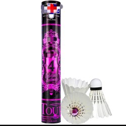 Brand New Genuine Asia Lion 4 and 4 Plus Badminton Shuttlecock, Durable and Unbreakable, Goose Feather, for Outdoor Competition and Wind-Resistant Training