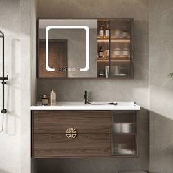 Bathroom Chinese washbasin modern washbasin wash set smart solid wood ceramic integrated bathroom cabinet combination