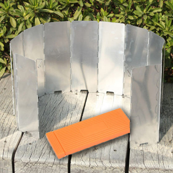 
Camping outdoor windshield 8 pieces/9 pieces/10 pieces aluminum color oxidized windshield super light folding windshield