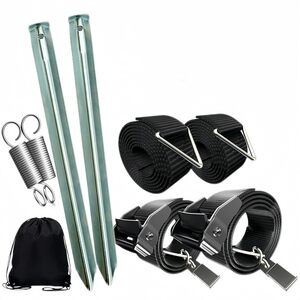 
Leo Camping RV Equipment Storm Strap Awning Caravan Hold Side Strap Kit with Storm Wire