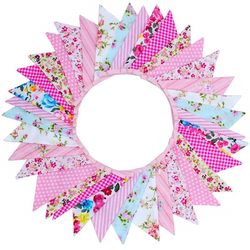 Wholesale 10 meters triangular cotton bunting children's room tent birthday party photo studio layout home decoration