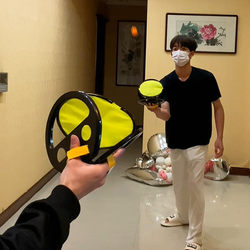 Elastic Ball Throwing and Catching Game, Outdoor Parent-Child Interaction, Children and Adults Educational Sports, Table Tennis Couple Game