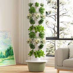 Vertical hydroponic tower, home smart vegetable planting machine, soilless cultivation pipe machine, aerosol cultivation column vegetable planting machine
