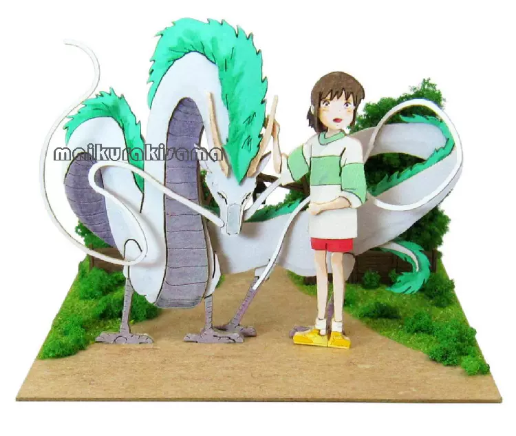 日本Sankei迷你纸模型小屋立体宫崎骏吉卜力千与千