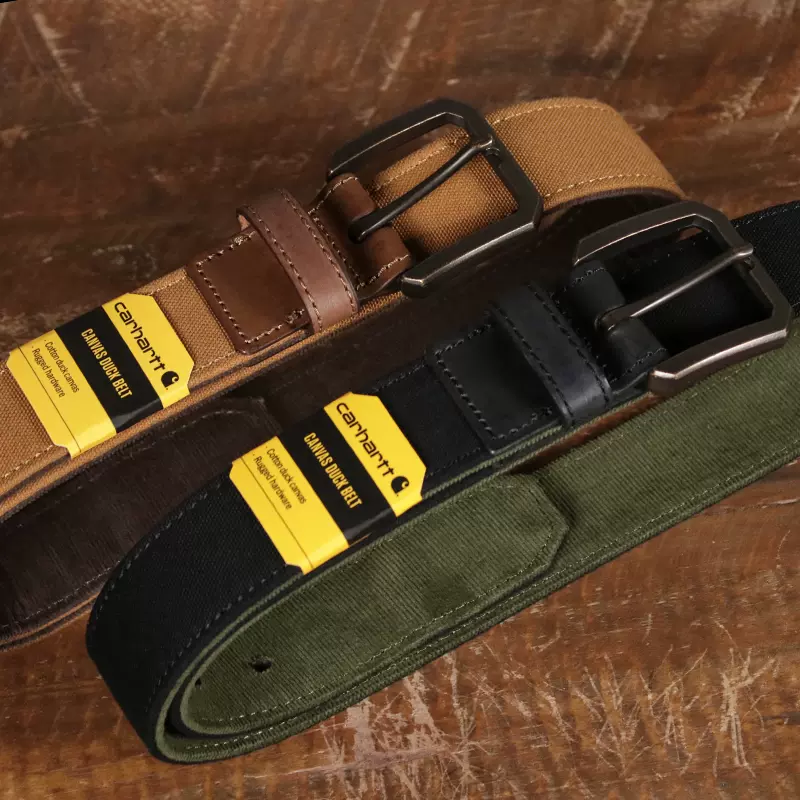 Carhartt A0005782 Canvas Duck Belt卡哈特美式复古撞色帆布腰带-Taobao