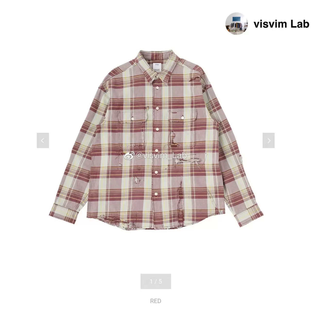 訂貨』visvim LUMBER CHECK L/S CRASH 21FW 破壞襯衫-Taobao