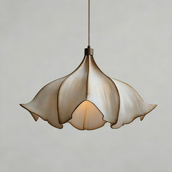 Restaurant Chandelier Japanese Wabi-Sabi Style Creative Dining Table Lighting New Petal Shape Design Art Bar Decoration Lamp