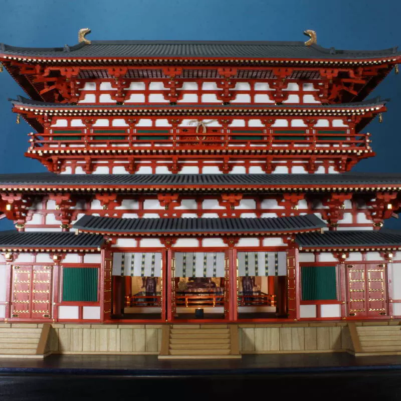 日本木制手工拼装小林工艺1/36室生寺五重塔立体益智模型礼物玩具