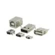 USB cái Đầu nối Micro nam Ổ cắm MINI Giao diện loại T Ổ cắm loại C D cổng vuông B loại dữ liệu A